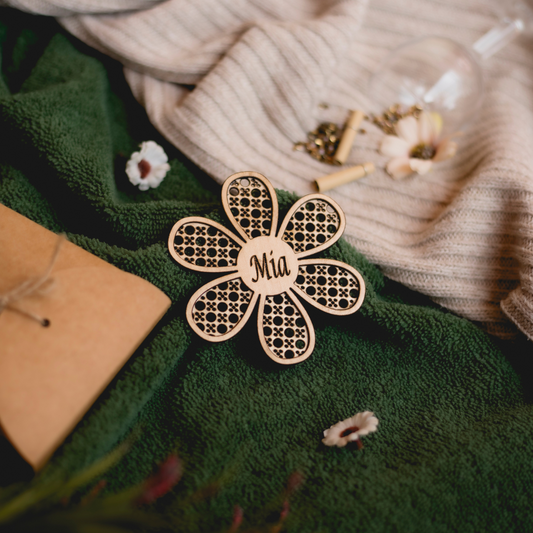 Christmas ornaments Winter Flower with Prsonalisation and christmas Tunes (NFC) (set of 3)