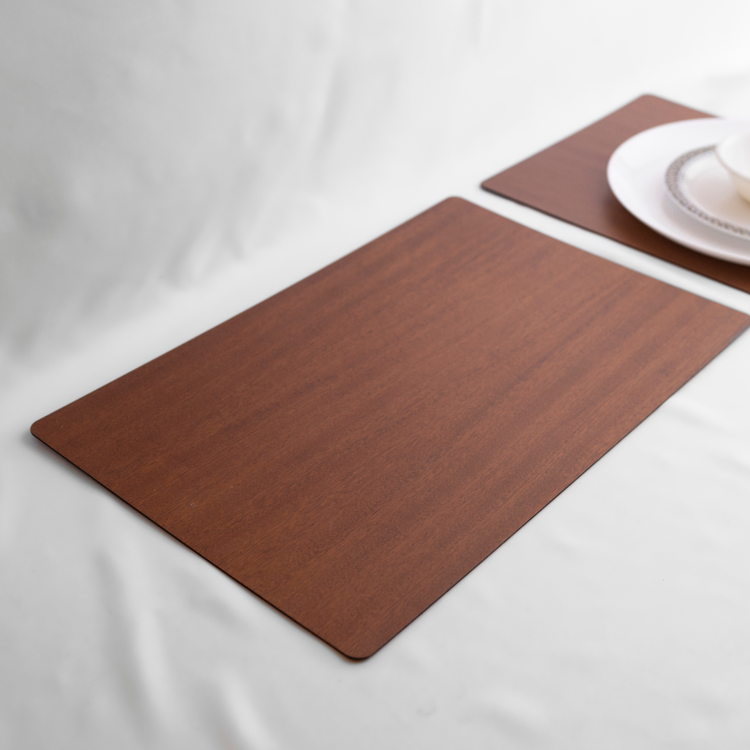 Mahogany Plain Rectangle Tablemat (set of 4)