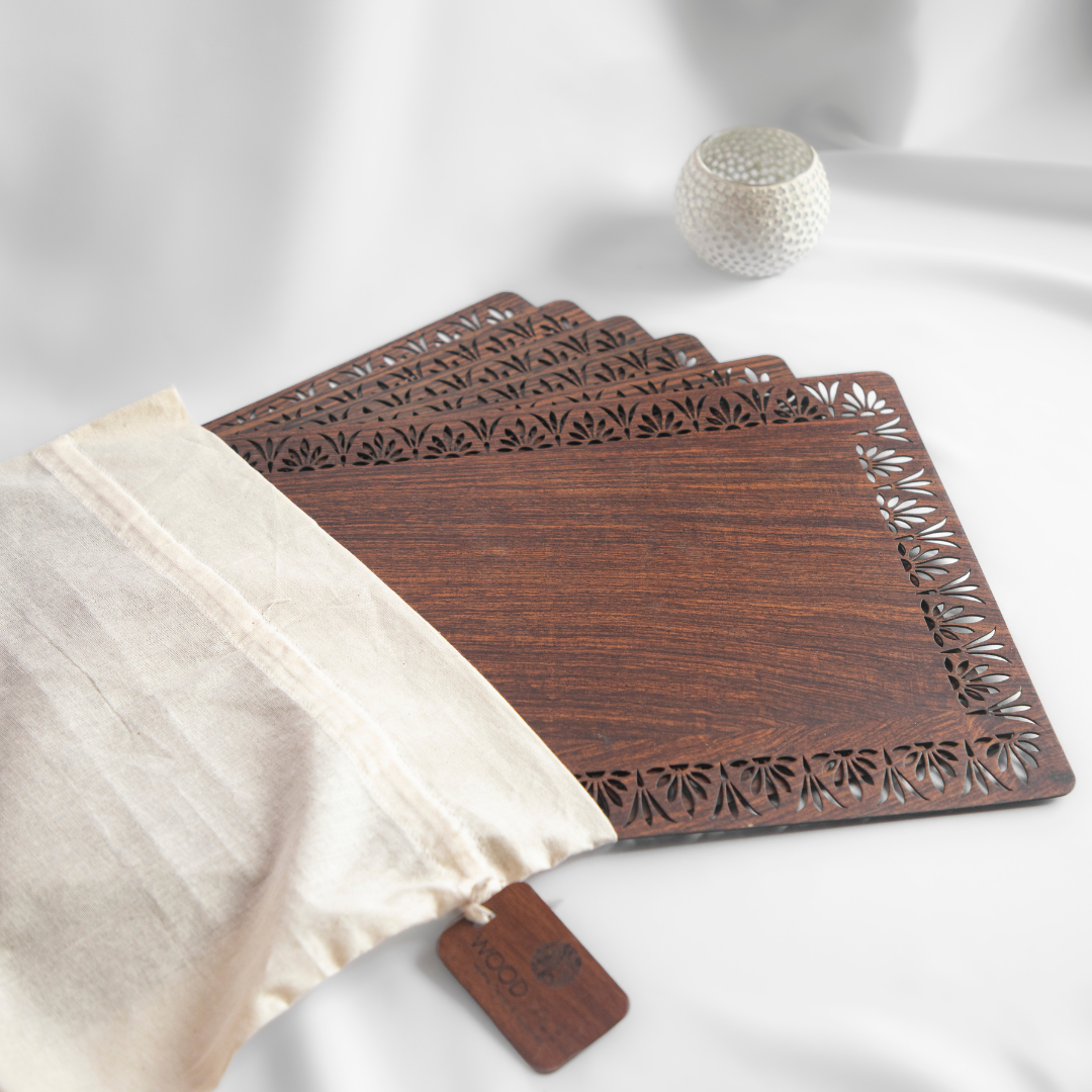 Rosewood Tulip Tablemat (set of 6)