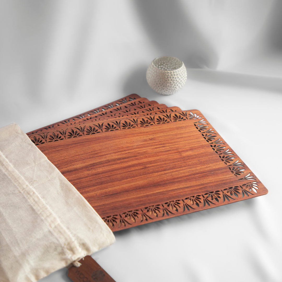 Padouk Tulip Tablemat (set of 6)