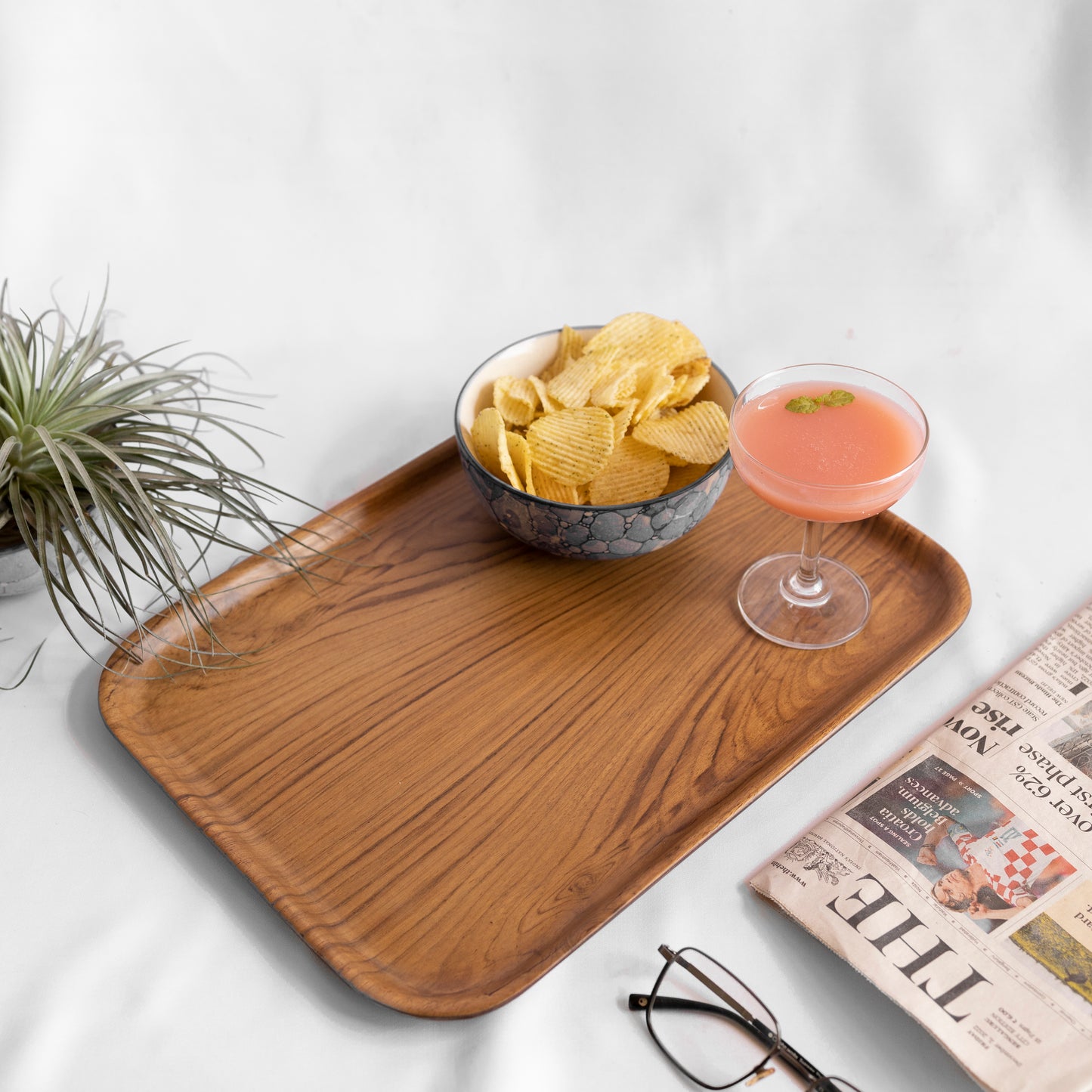 Teak Rectangle Tray