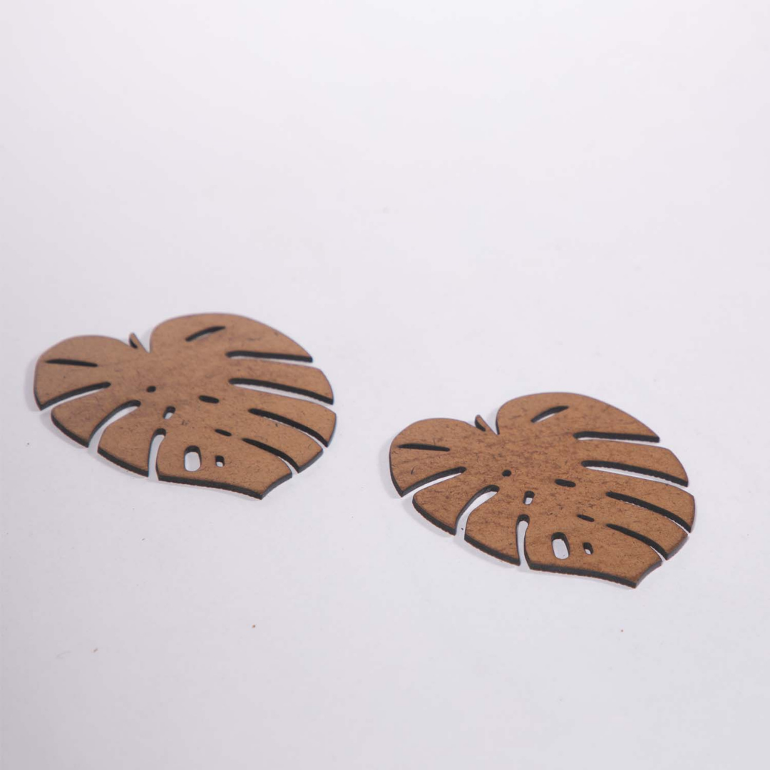 Leaf Coaster (Set of 6)- Upcycled Rustic Hardboard Tea Coaster Set of 6 – Sustainable, Eco-Friendly, Water-Absorbent Coasters, No Adhesives, Reclaimed Wood Home Decor