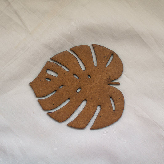 Leaf Coaster (Set of 6)- Upcycled Rustic Hardboard Tea Coaster Set of 6 – Sustainable, Eco-Friendly, Water-Absorbent Coasters, No Adhesives, Reclaimed Wood Home Decor