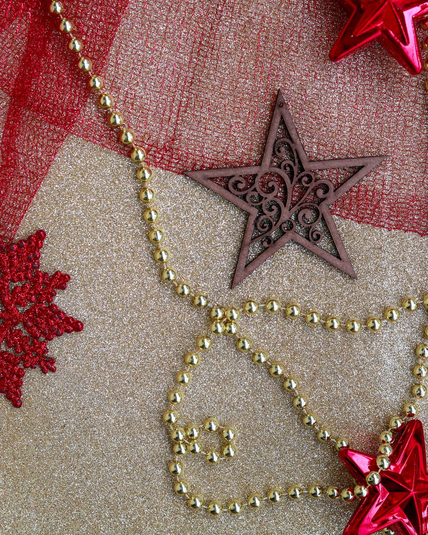 Christmas Aster star ornament