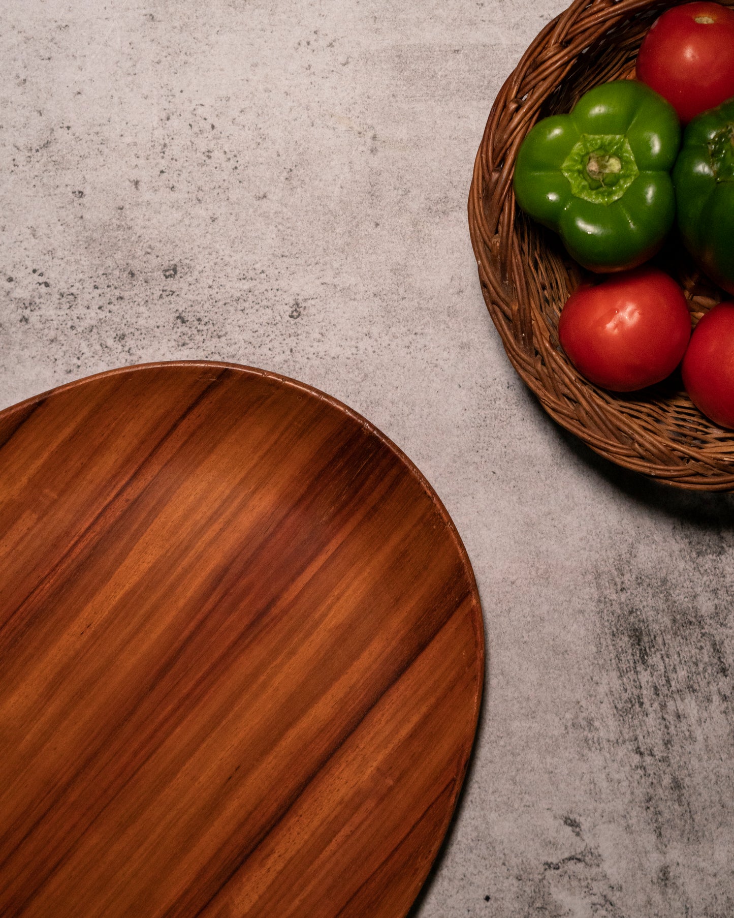 Padouk Oval Tray - Handcrafted Wooden Oval Tray - Natural Wood Serving Tray for Home Decor & Entertaining