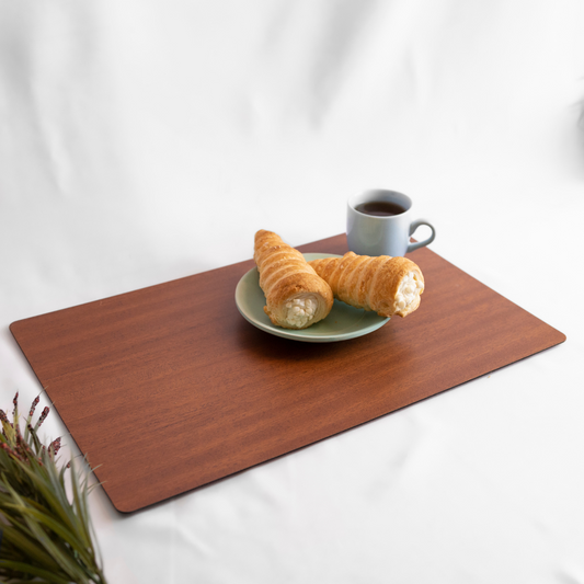 Mahogany Plain Rectangle Tablemat (set of 4)