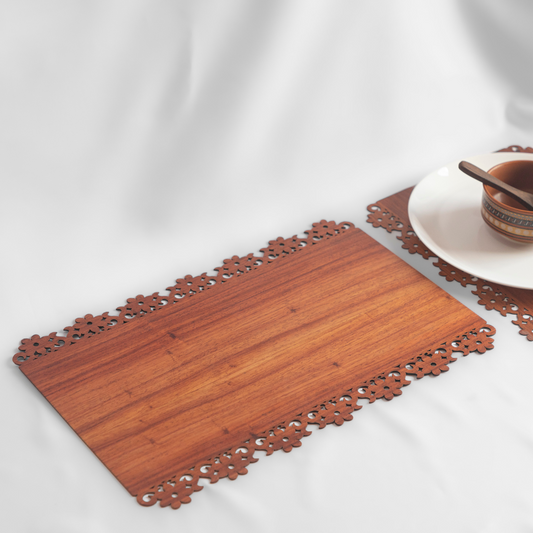 The Padouk Floral Lace Tablemat (set of 6)