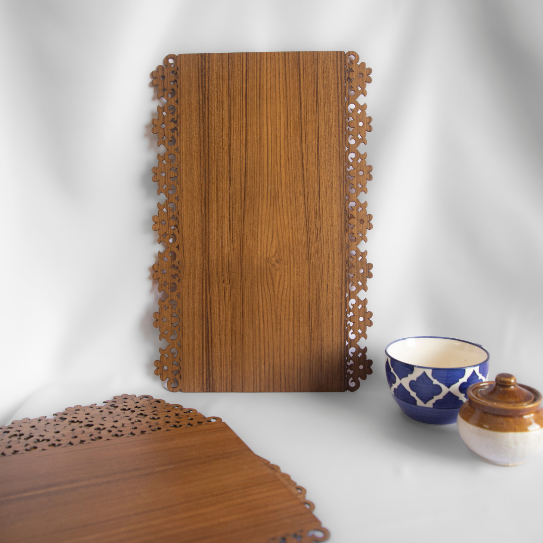 The Teak Floral Lace Tablemat (set of 6)