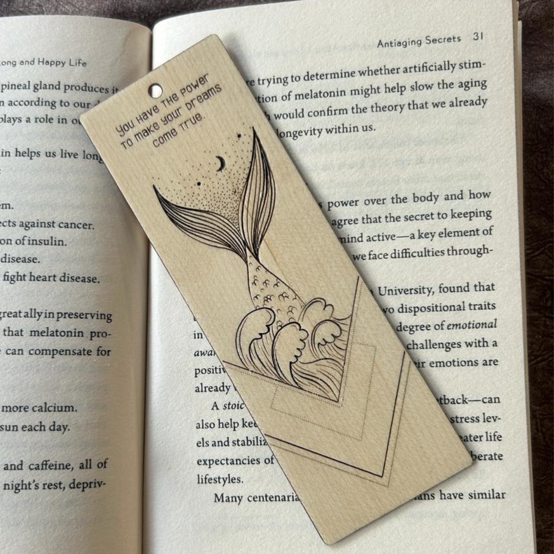 Wooden Sea Wave Book Marks (Set of 3)