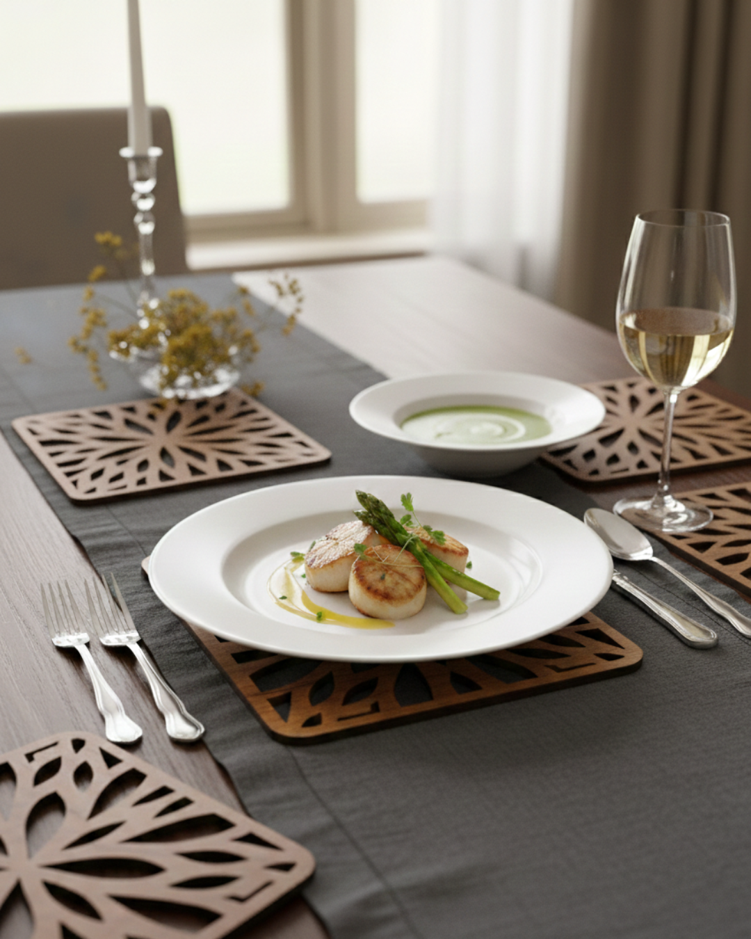Floral Table Trivets - Mini Tablemats (set of 6)