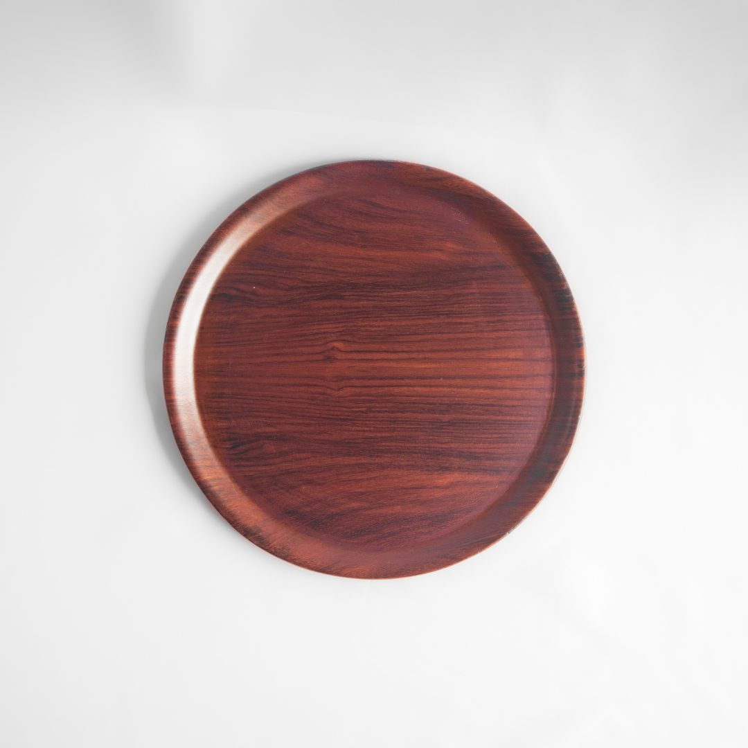 Natives Round Tray Rosewood