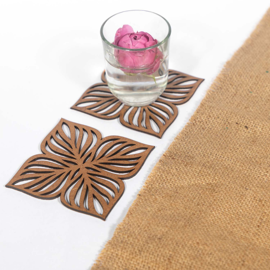 Customised 4 Leaf coaster (set of 6)