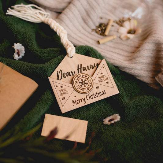 Christmas decor Letter to Santa - with Personalisation and Christmas Tune (NFC)(letter and envelope)