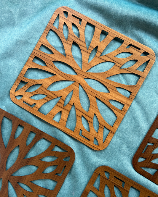 Floral Table Trivets - Mini Tablemats (set of 6)