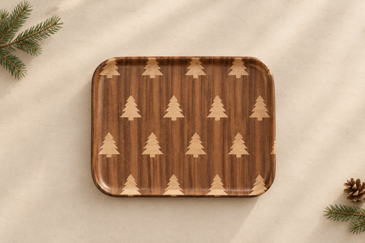 Christmas Cypress tableware tray
