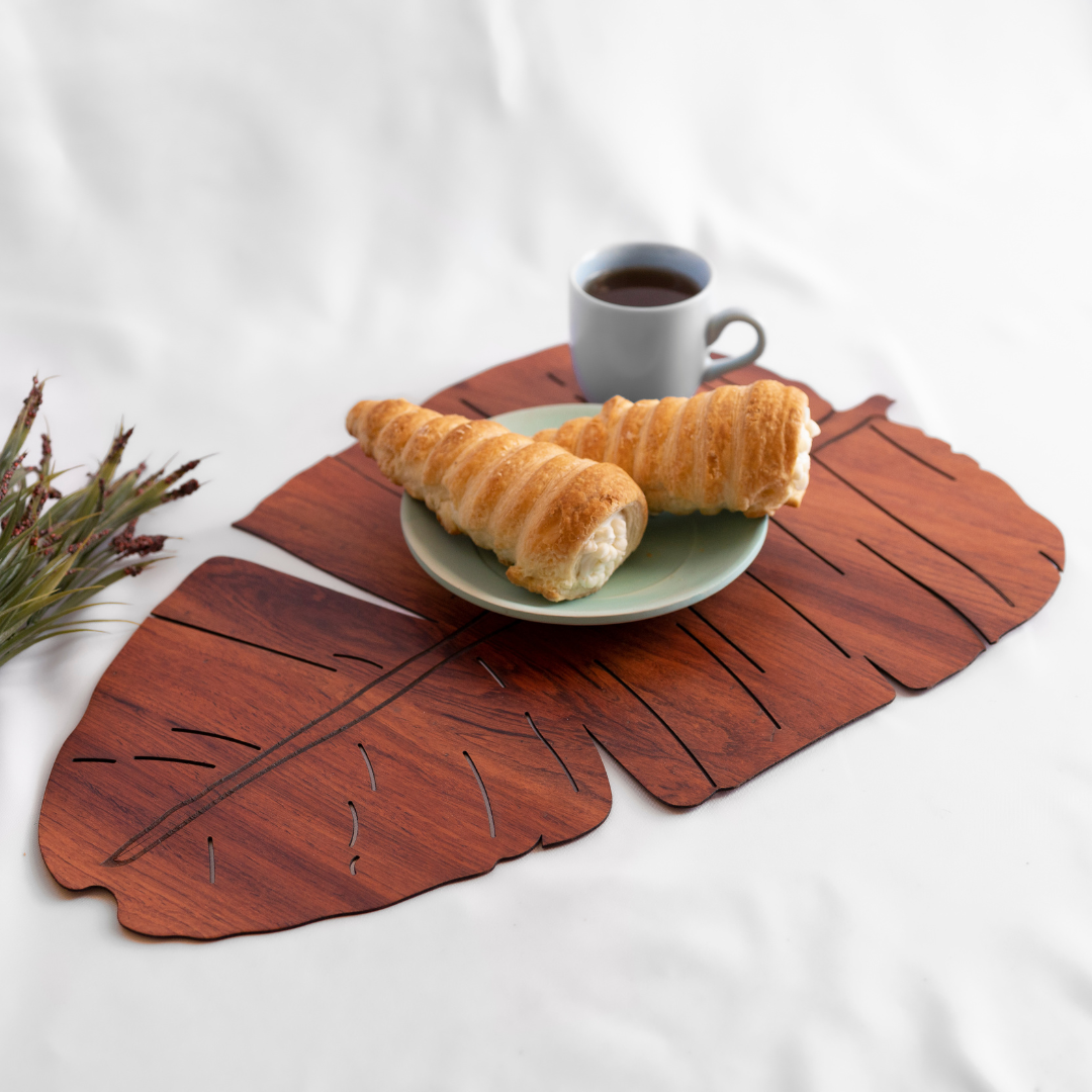 Banana Leaf Tablemats - Padauk (Set of 4)