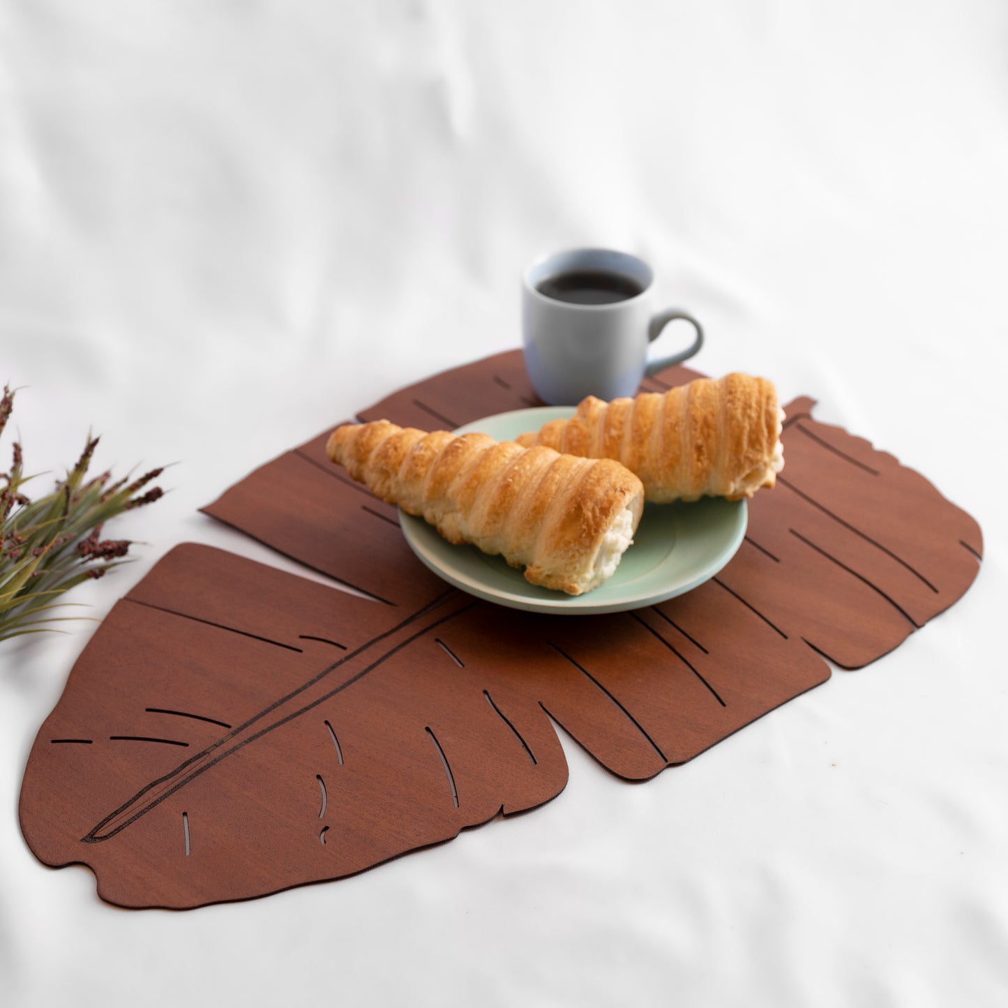 Banana Leaf Tablemat - Mahogany (Set of 4)