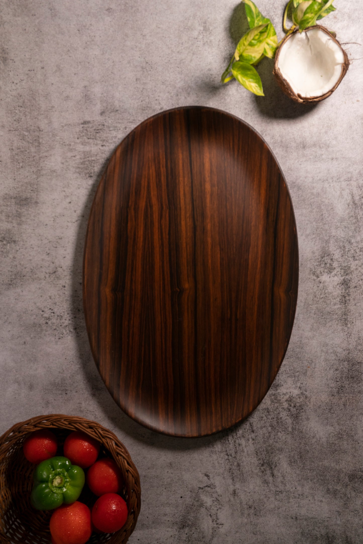 Rosewood Oval Tray