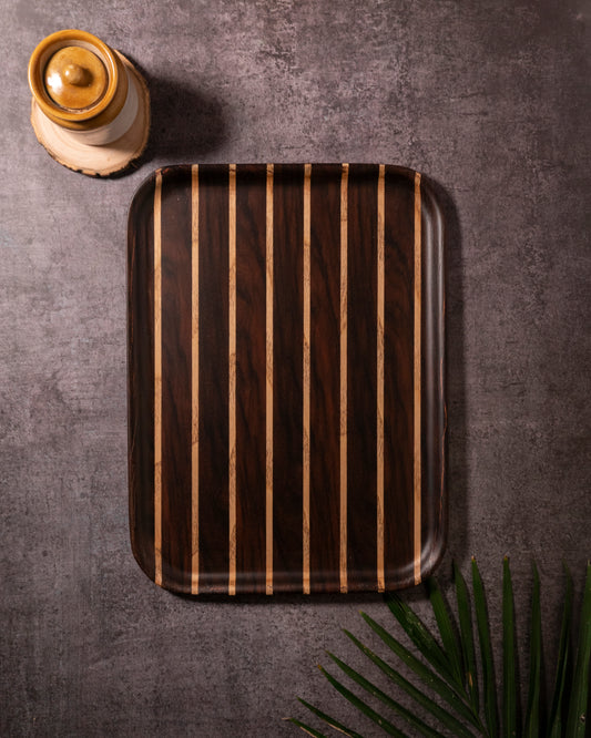 Pin stripe tray